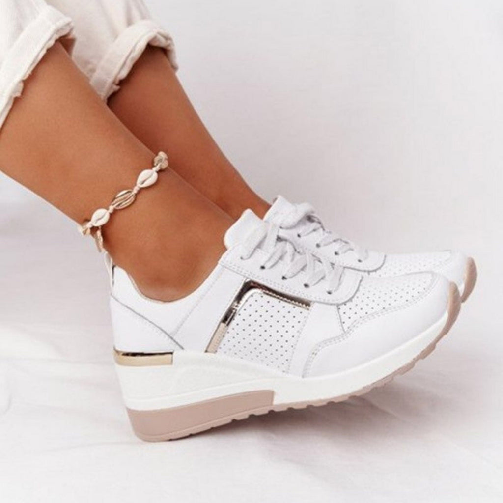 Imogen | Women's Wedge Trainers - Casual Everyday Sneakers