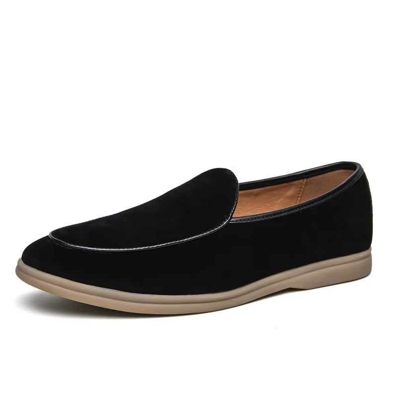 Hugo | Men's Suede Loafers - Smart Casual Slip-On Shoes