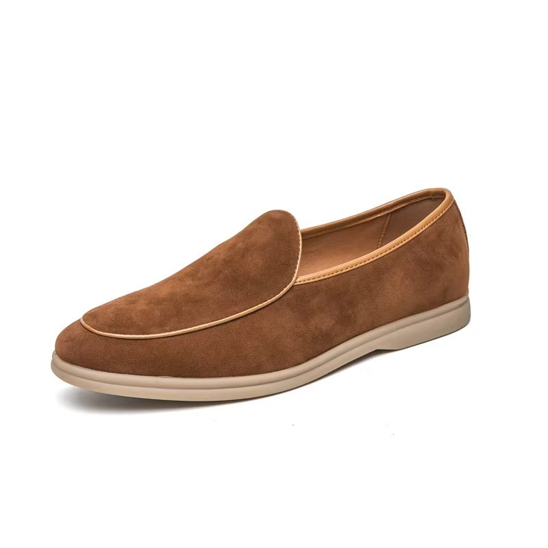 Hugo | Men's Suede Loafers - Smart Casual Slip-On Shoes