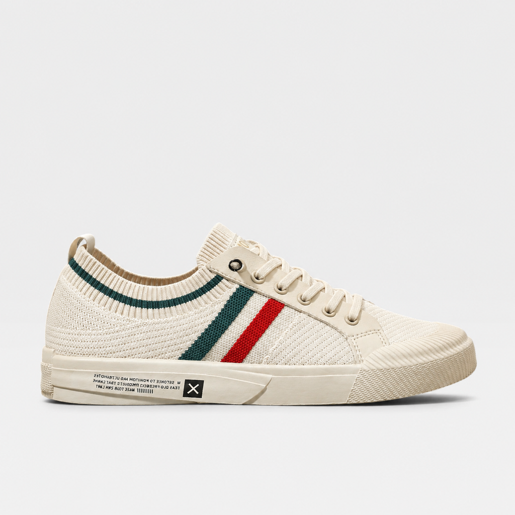 Corwin | Men's Knit Lace-Up Trainers - Casual Everyday Sneakers