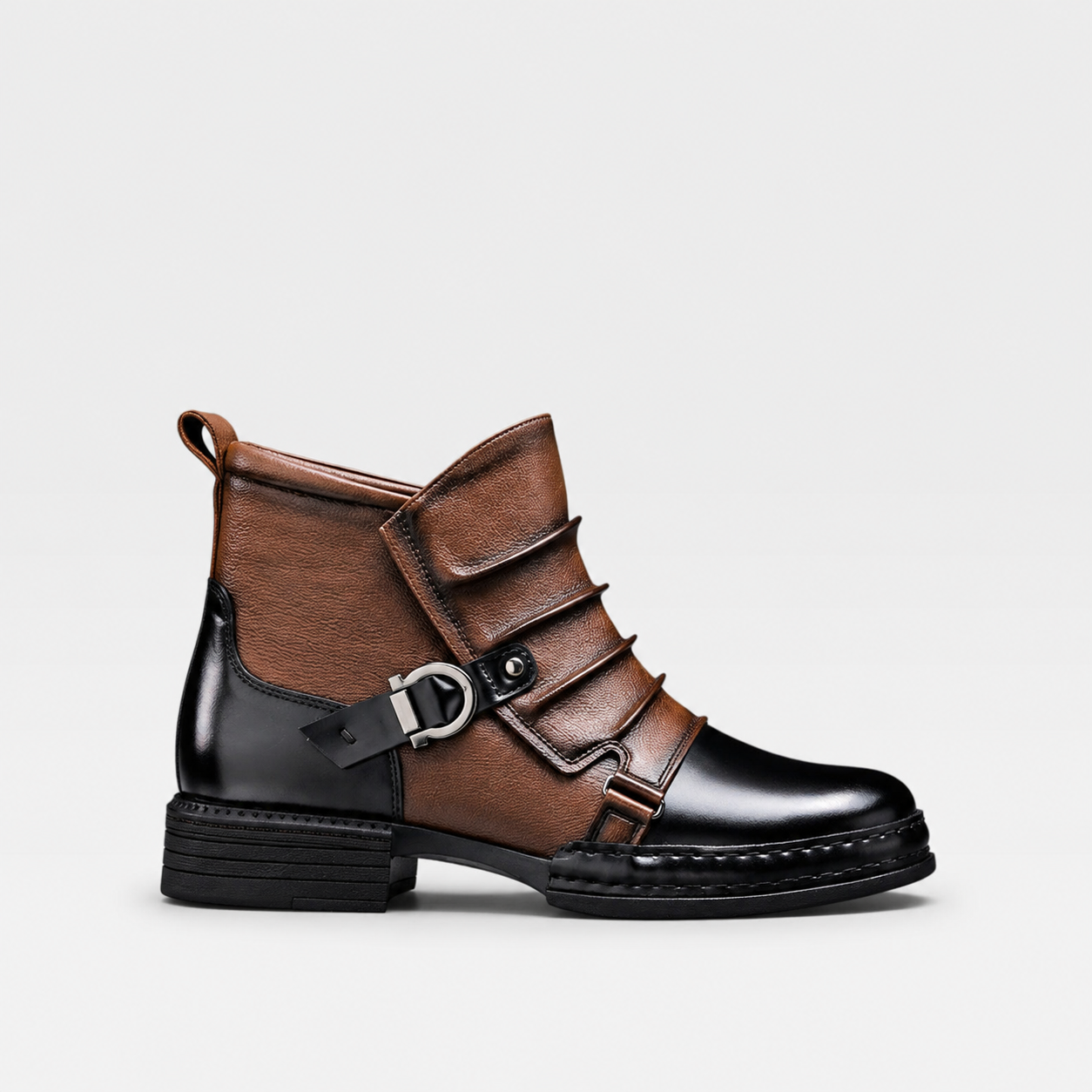 Osgood | Men's faux leather Ankle Boots - Classic Lace-Up Everyday Shoes