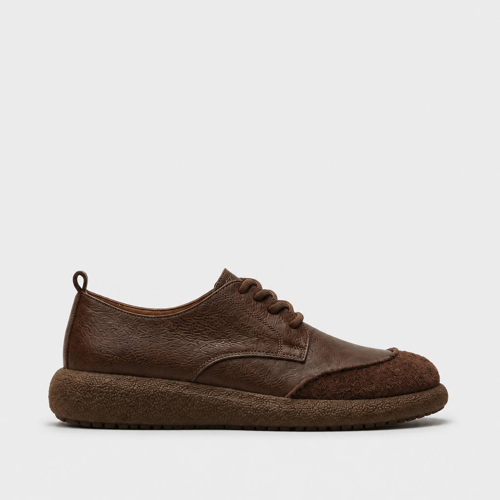 Sterling | Men's Suede-Look and Leather-Look Shoes - Cushioned Insole Smart-Casual Shoes