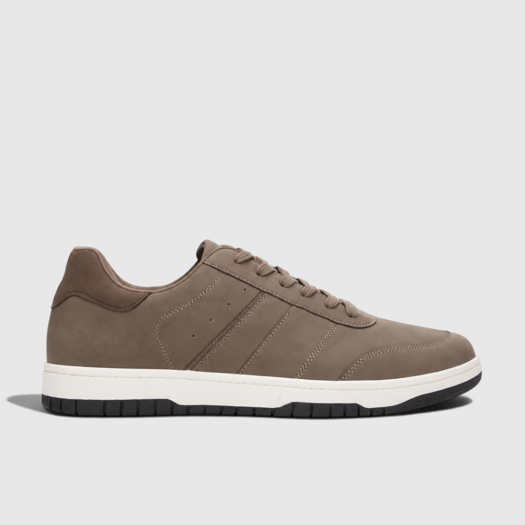 Walter | Men's Brown Casual Dad Trainers - Chunky Retro Sneakers