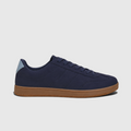 Leonard | Men's Navy Striped Trainers - Casual Everyday Sneakers