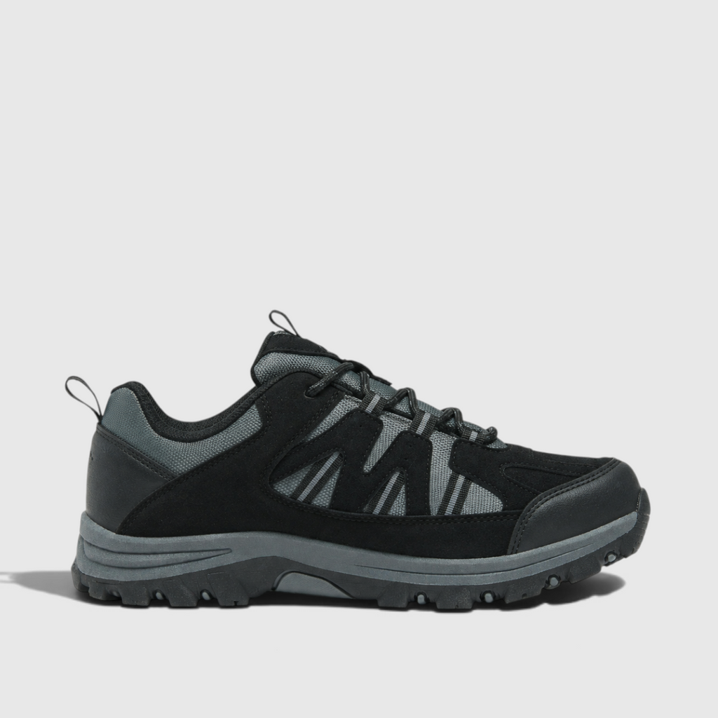 Warren | Men's Walking Shoes - Faux Suede & Mesh Lace-Up Trainers