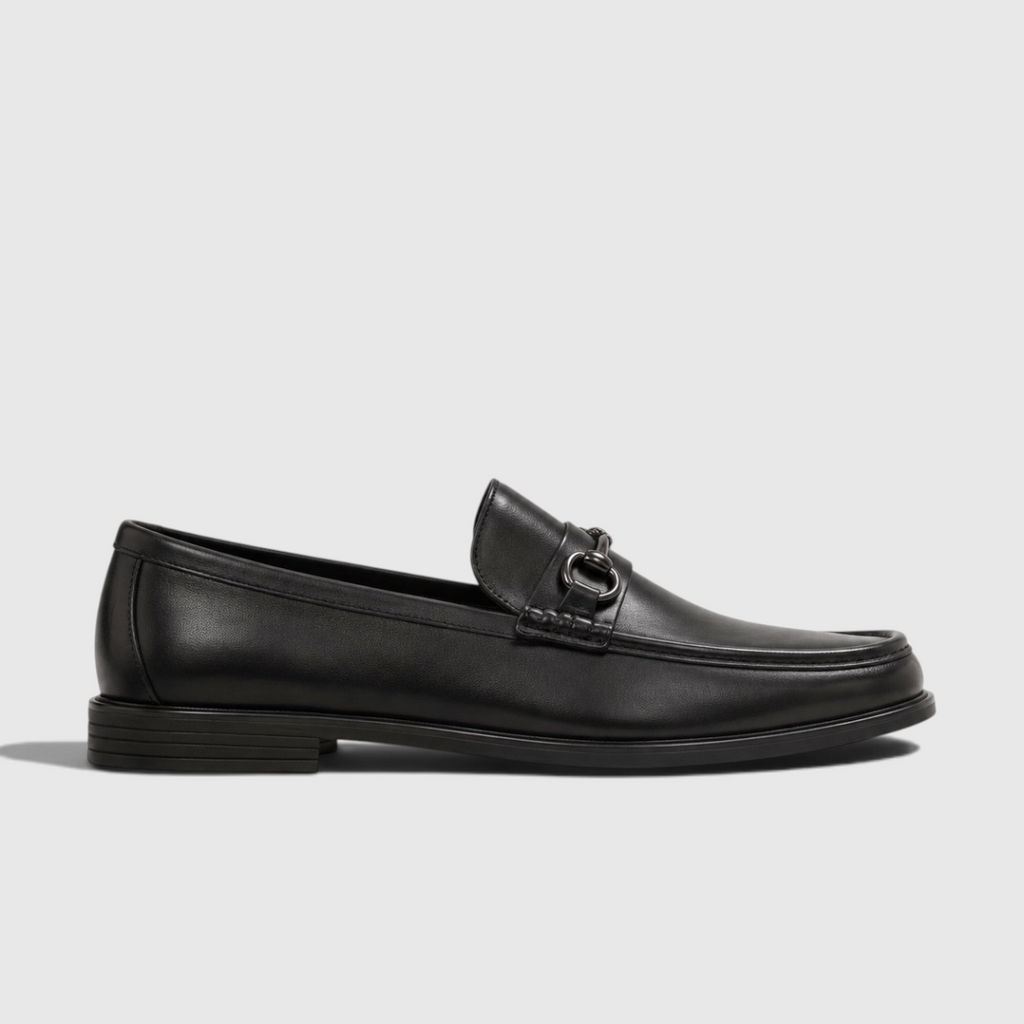 Winston | Men's Leather-Look Horsebit Loafers - Smart Casual Slip-On Shoes