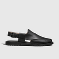 Kenneth | Men's Faux Leather Peshawari Sandals - Cross-Over Strap Ethnic Sandals