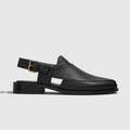 Gordon | Men's synthetic leather Peshawari Sandals - Adjustable Buckle Strap Ethnic Sandals