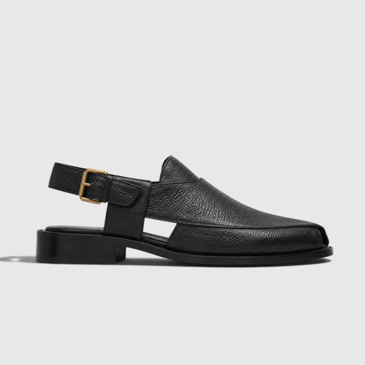 Gordon | Men's synthetic leather Peshawari Sandals - Adjustable Buckle Strap Ethnic Sandals