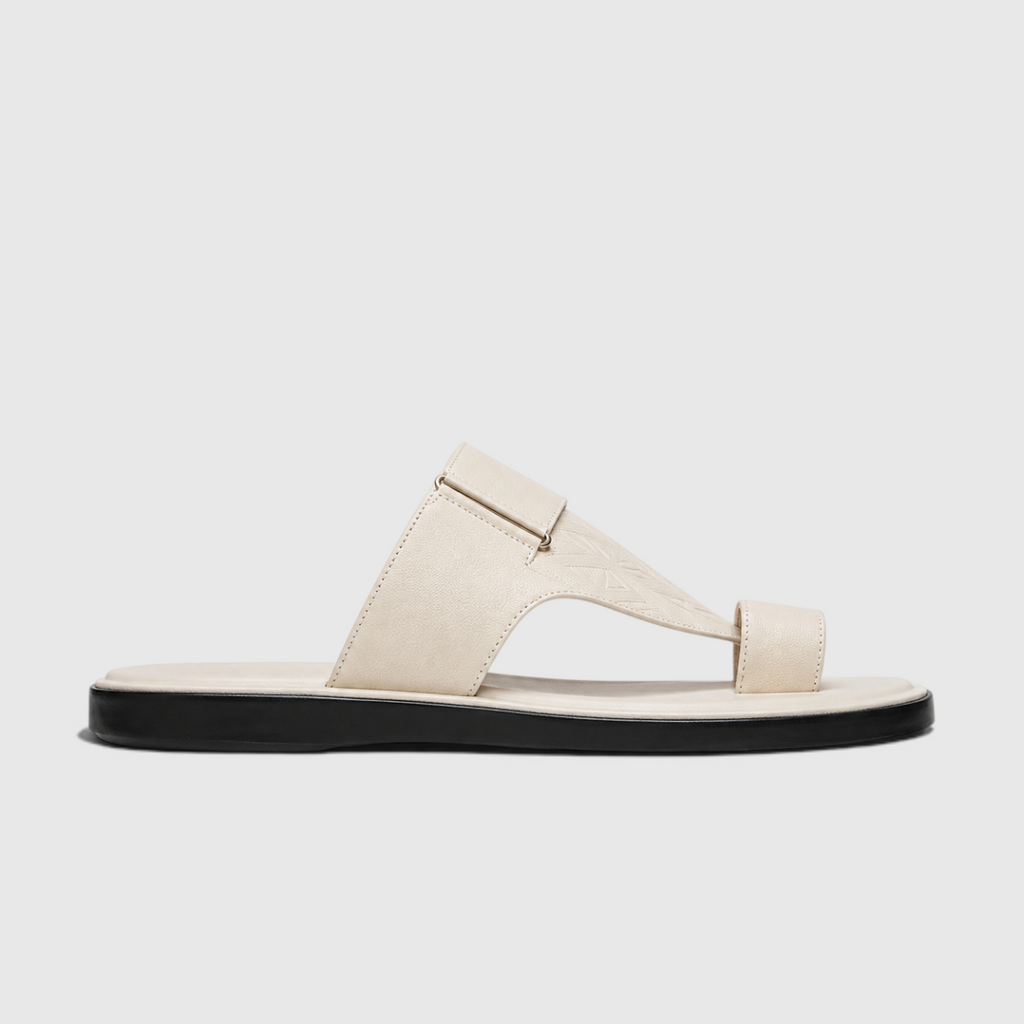 Osmund | Men's synthetic leather Toe-Loop Sandals - Structured Summer Sandals