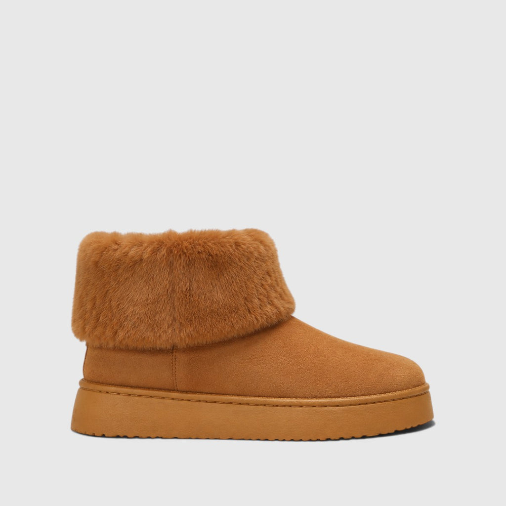 Bethan | Women's Warm Winter Boots - Cosy Round-Toe Ankle Boots
