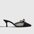 Verena | Women's Pointed-Toe Slingback Heels - Bow Detail Stiletto Court Shoes