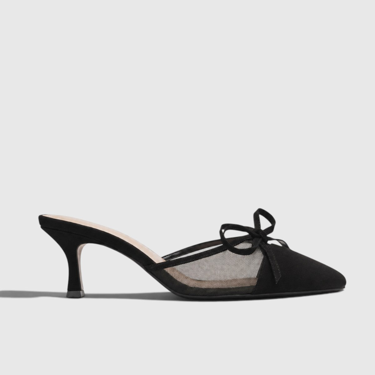 Verena | Women's Pointed-Toe Slingback Heels - Bow Detail Stiletto Court Shoes