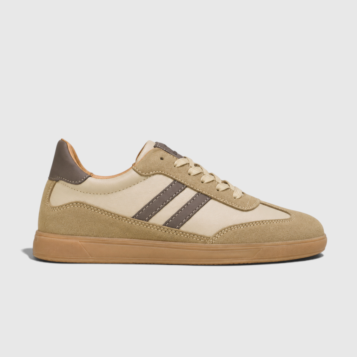 Barrett | Men's Suede-Look Retro Trainers - Lace-Up Casual Court Sneakers