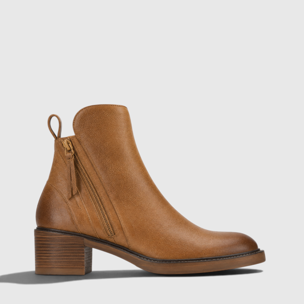 Miranda | Women's faux leather Ankle Boots - Side-Zip Smart Casual Boots