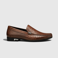 Douglas | Men's synthetic leather Loafers - Embossed Crocodile-Effect Slip-On Shoes