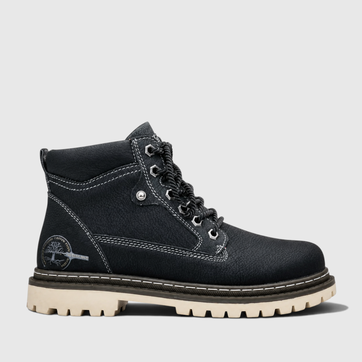 Charlie | Men's Synthetic Leather Lace-Up Ankle Boots - Anti-Slip Outdoor Boots