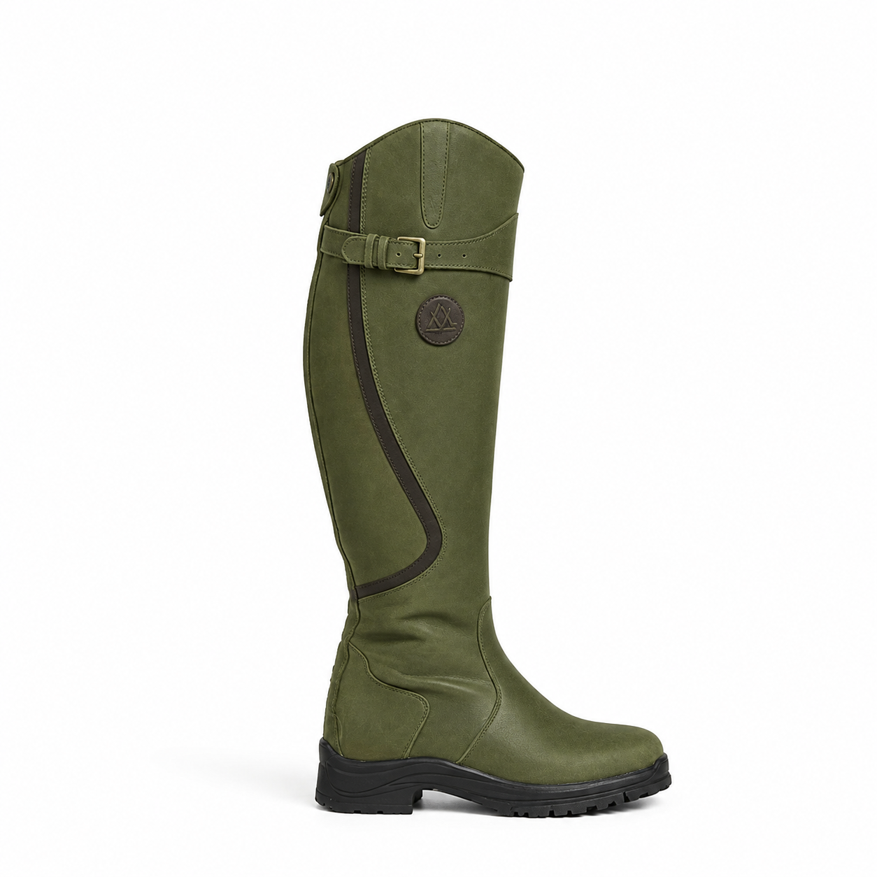 Elowen | Women's Leather-Look Riding Boots - Water-Resistant Outdoor Country Boots