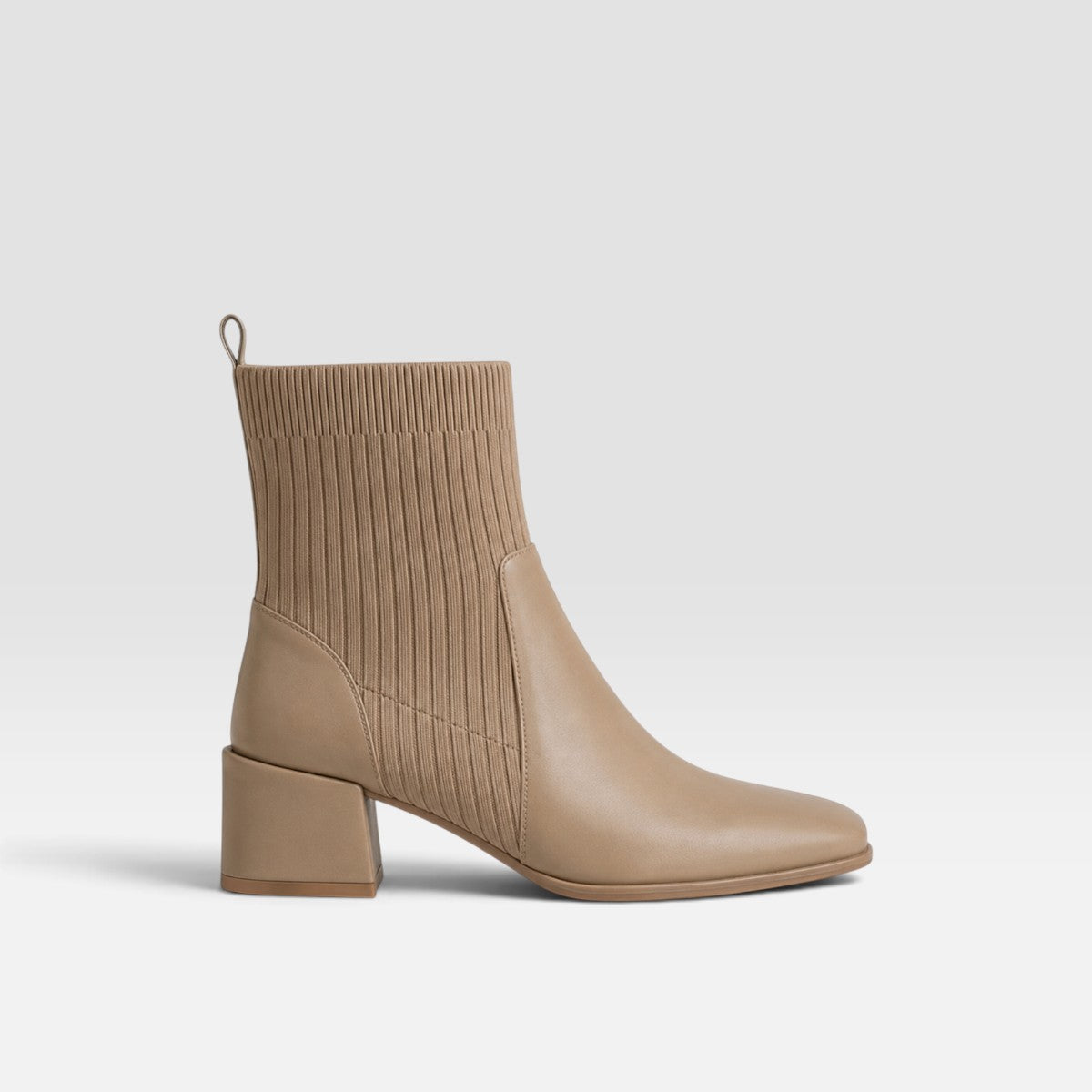 Adelaide | Women's Chelsea Ankle Boots - Square Toe Block Heel Pull-On Boots