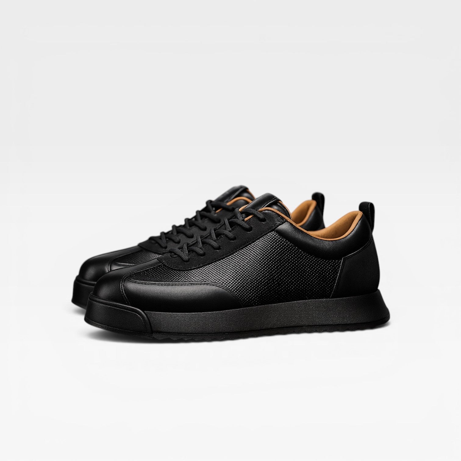 Henry | Men's Cowhide Leather Trainers – Classic Lace-Up Casual Sneakers