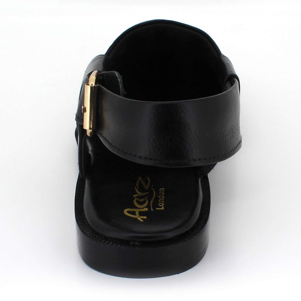 Gordon | Men's synthetic leather Peshawari Sandals - Adjustable Buckle Strap Ethnic Sandals