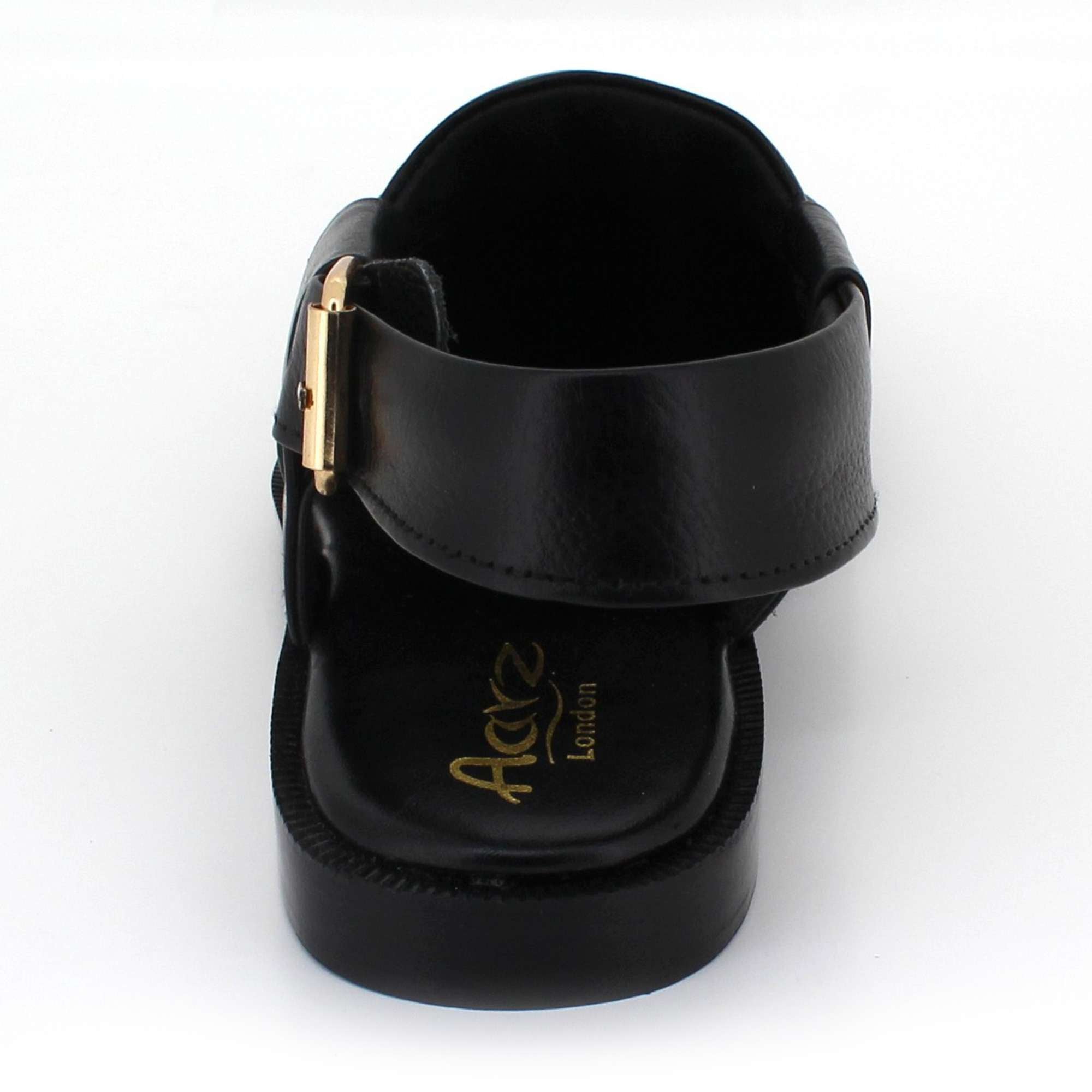 Gordon | Men's synthetic leather Peshawari Sandals - Adjustable Buckle Strap Ethnic Sandals