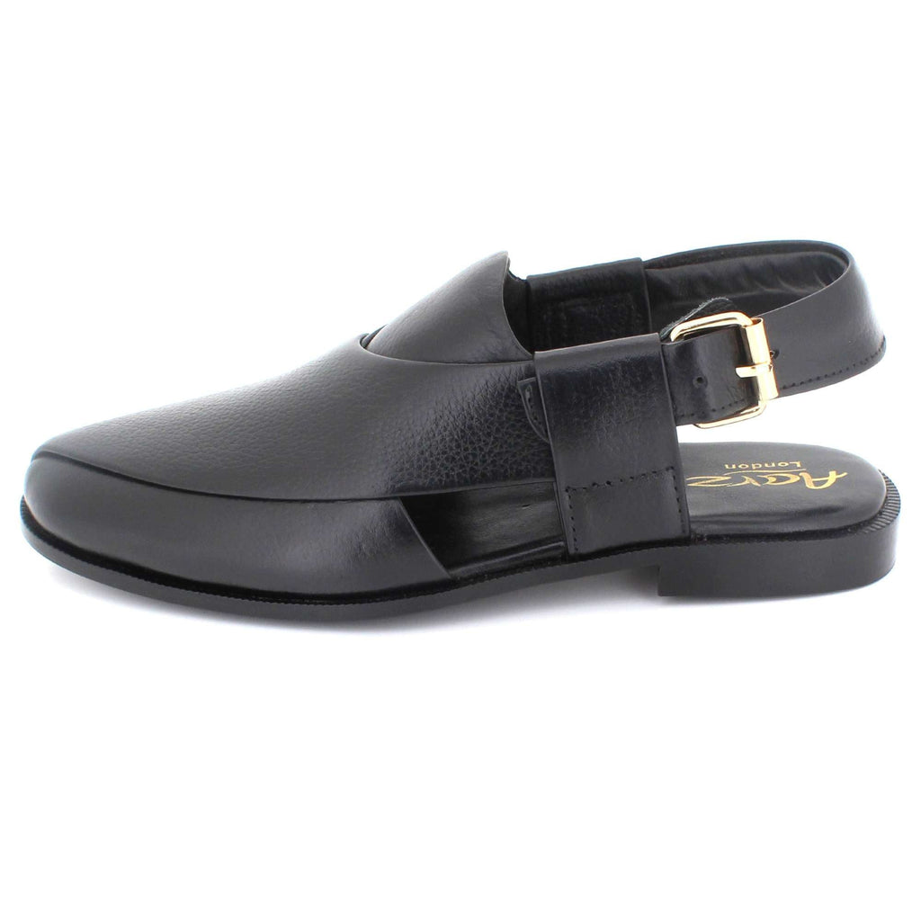 Gordon | Men's synthetic leather Peshawari Sandals - Adjustable Buckle Strap Ethnic Sandals