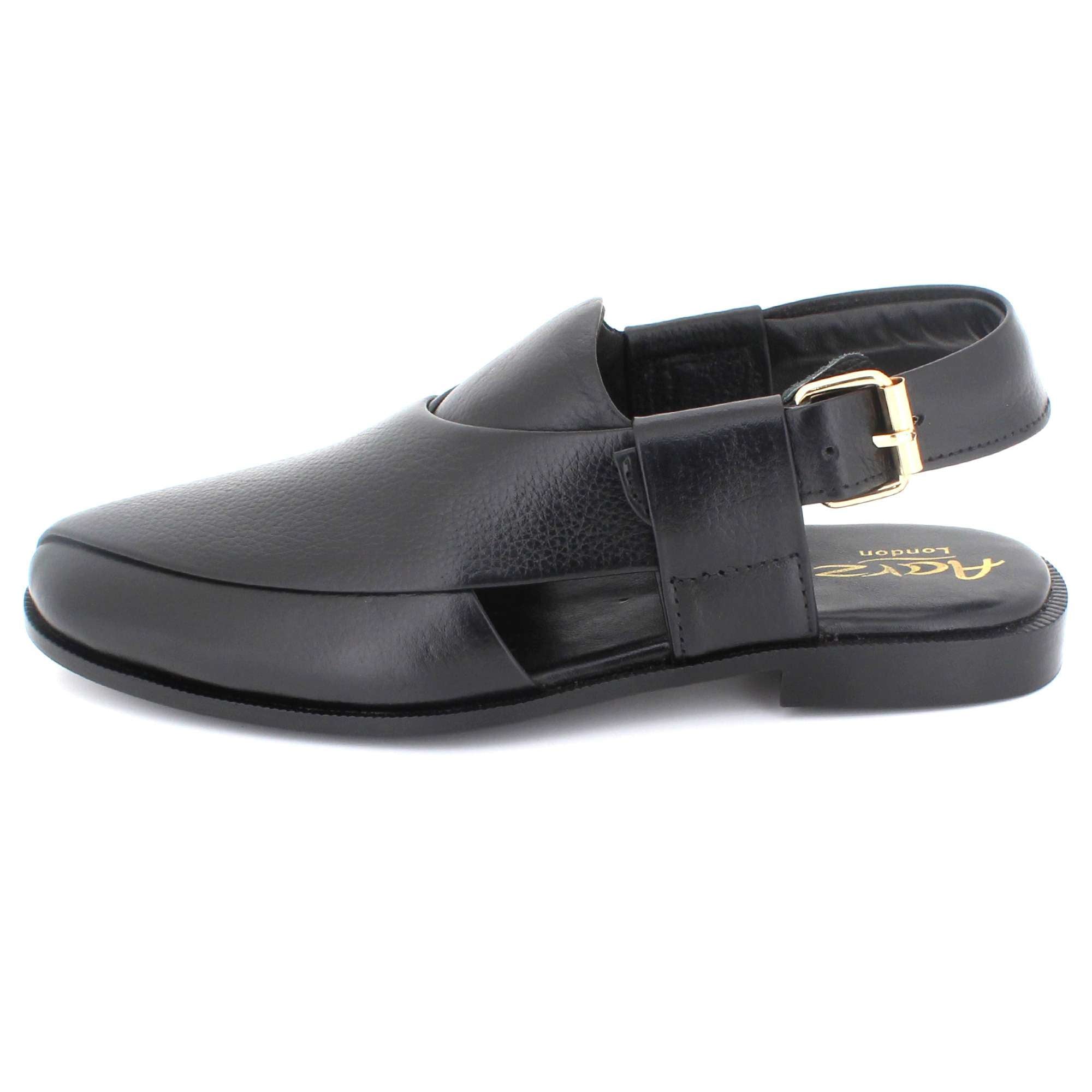 Gordon | Men's synthetic leather Peshawari Sandals - Adjustable Buckle Strap Ethnic Sandals