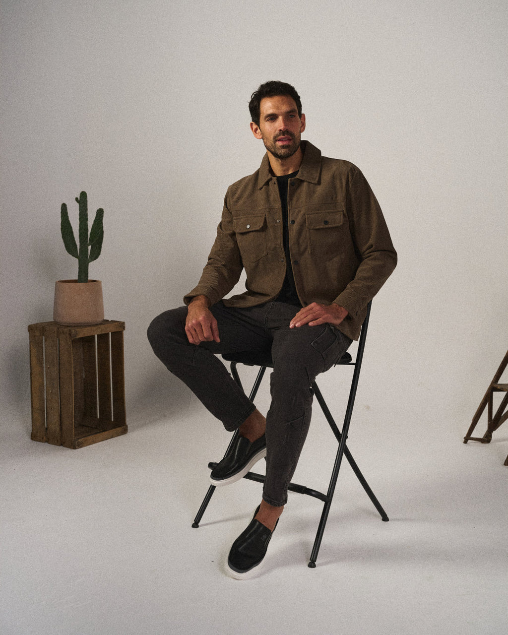 Toby | Men's faux leather Slip-On Trainers - Casual Everyday Shoes