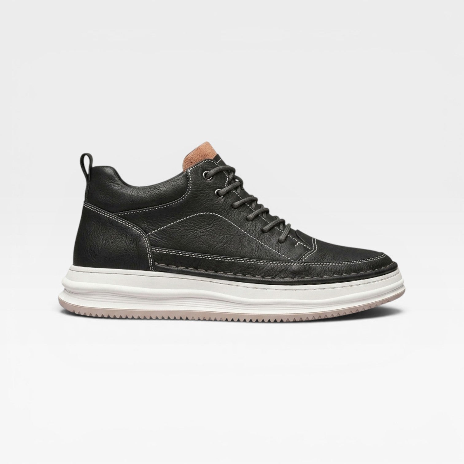 Oliver | Men's Smart Casual Leather Trainers – Classic Everyday Sneakers