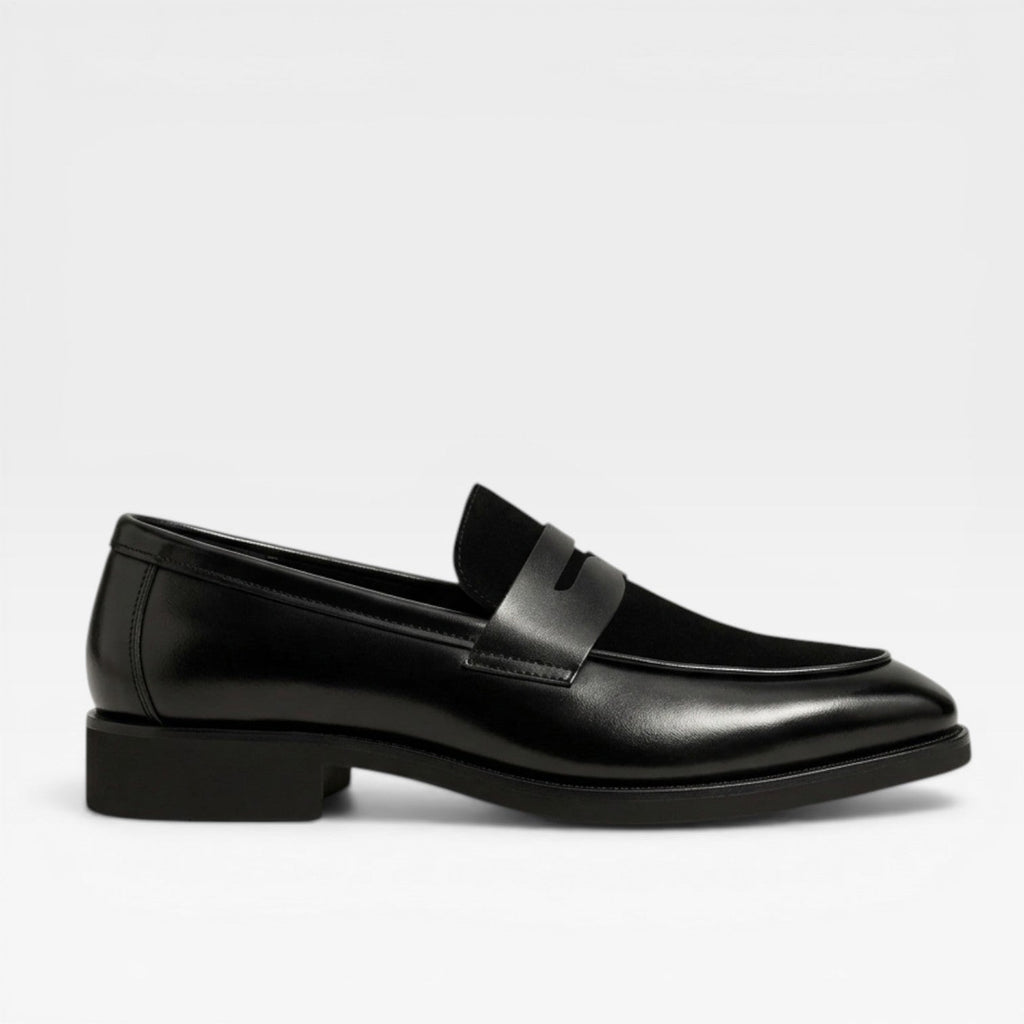 Percy | Men's Leather Penny Loafers - Smart Casual Slip-On Shoes