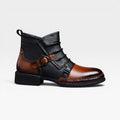Osgood | Men's faux leather Ankle Boots - Classic Lace-Up Everyday Shoes