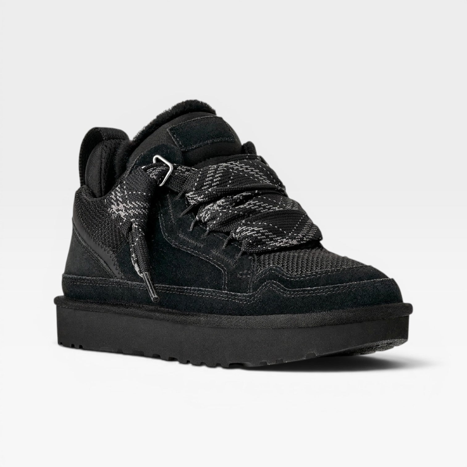 Rosamund | Women's Shearling Lined faux suede Trainers - Cozy Chunky Sneakers