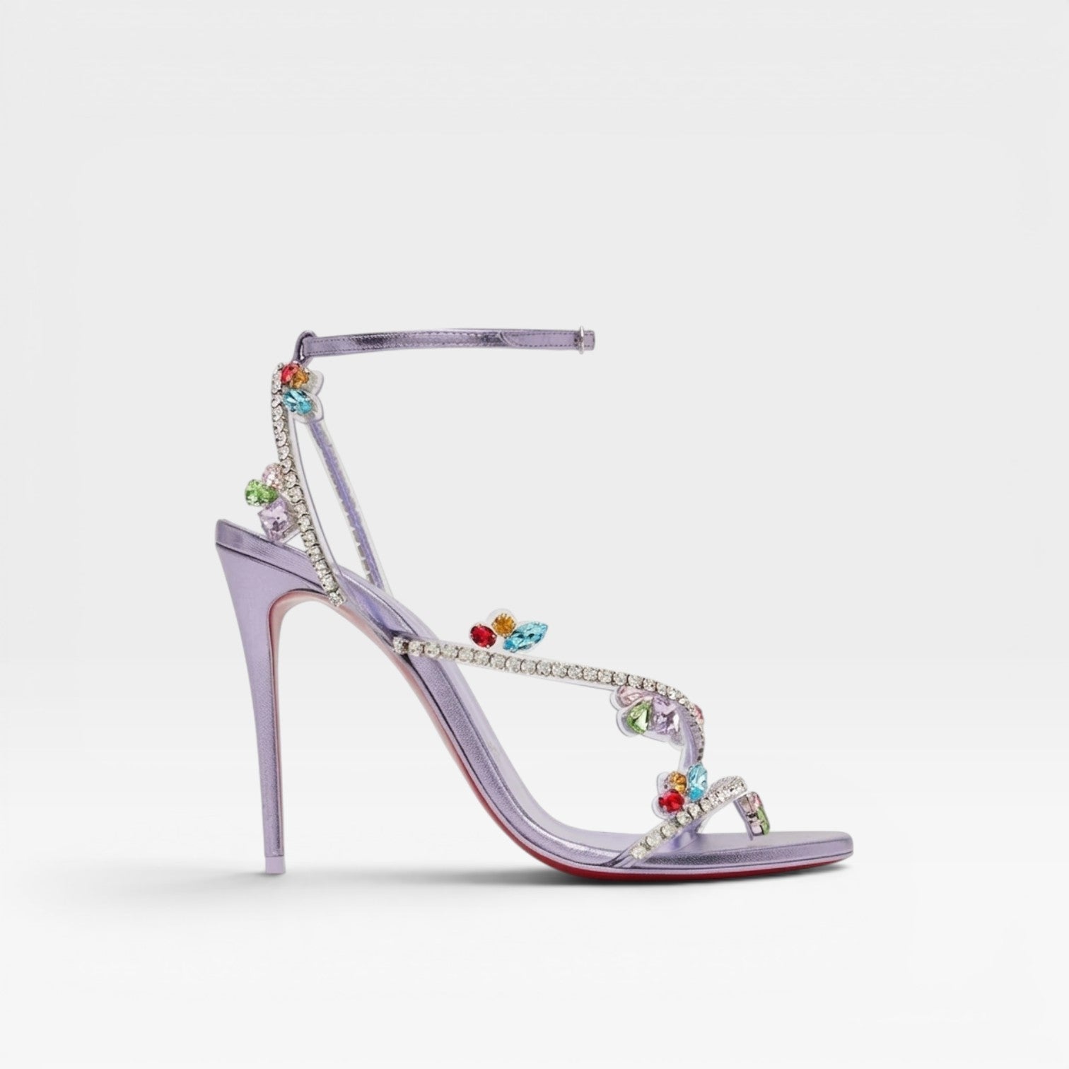Aurelia | Women's Crystal Strappy Stiletto Heels – Elegant Evening Sandals