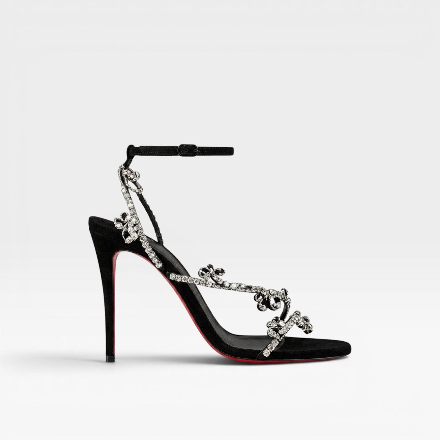 Aurelia | Women's Crystal Strappy Stiletto Heels – Elegant Evening Sandals
