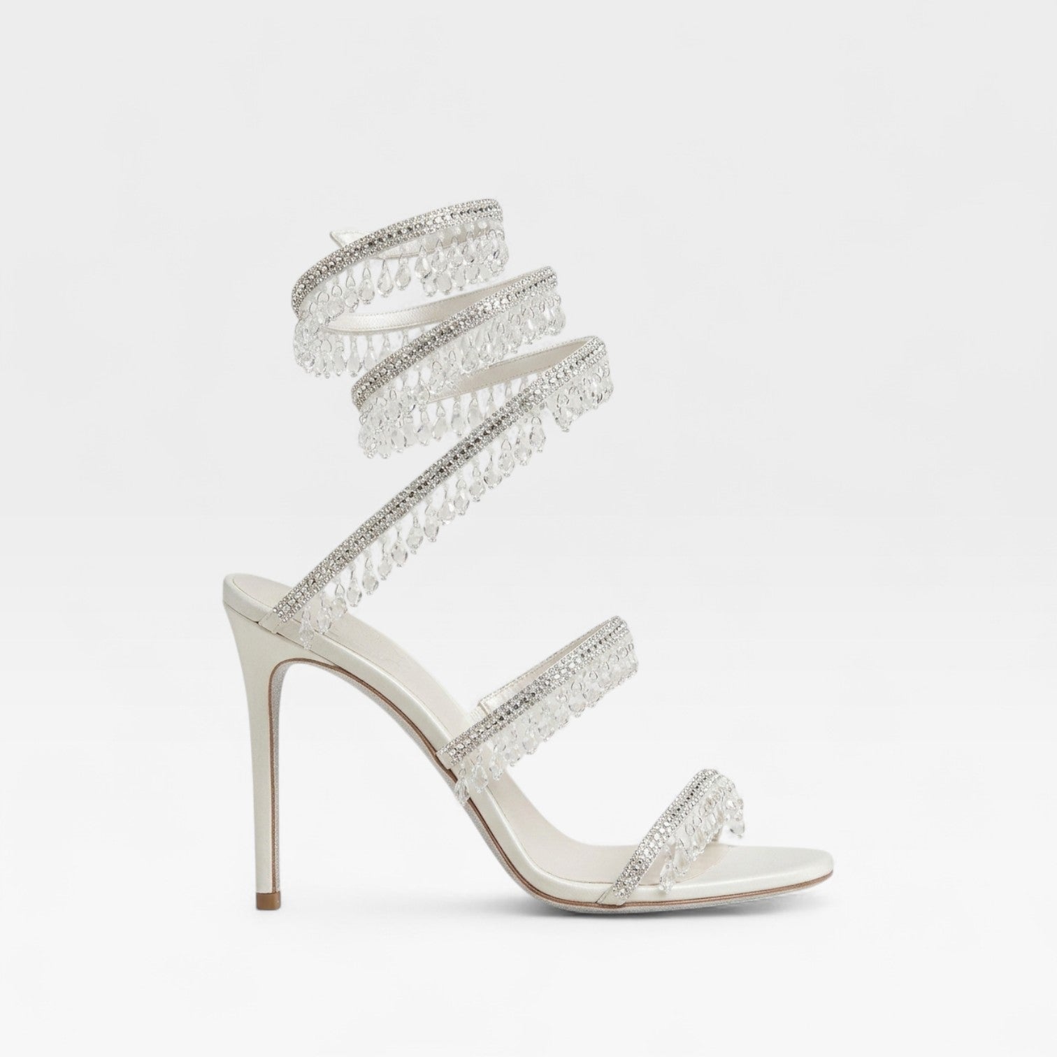 Anouk | Women's Crystal Strappy Heels – Elegant Evening Sandals
