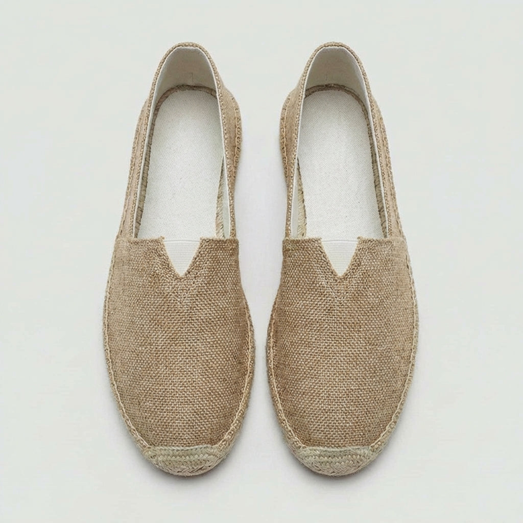Brookshire | Men's Linen-Feel Espadrilles – Lightweight Slip-On Summer Shoes