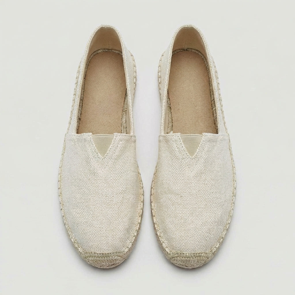 Brookshire | Men's Linen-Feel Espadrilles – Lightweight Slip-On Summer Shoes