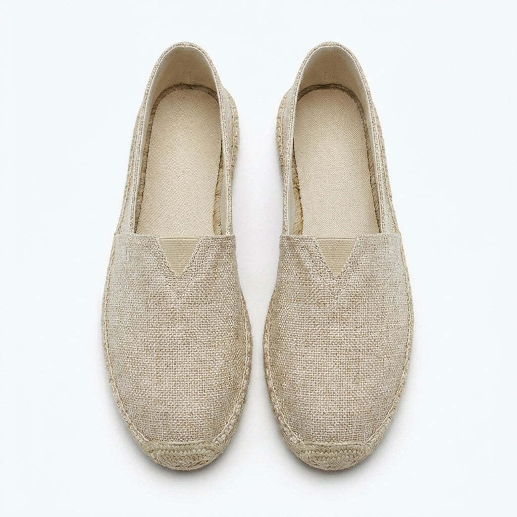 Brookshire | Men's Linen-Feel Espadrilles – Lightweight Slip-On Summer Shoes