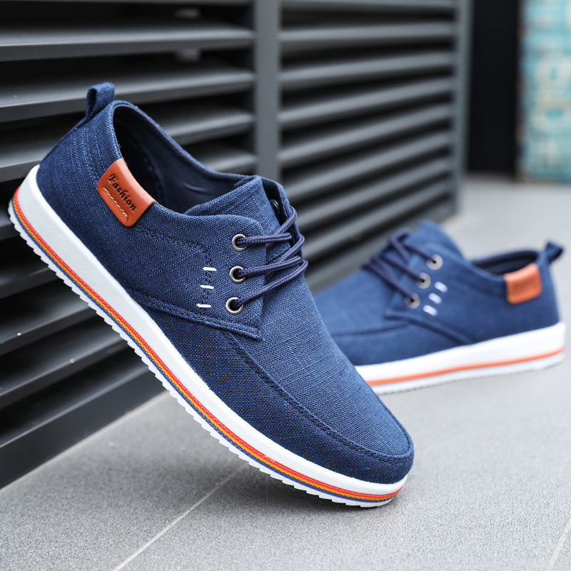 Sidney | Men's Casual Trainers - Everyday Sneakers in Black, Grey and Blue