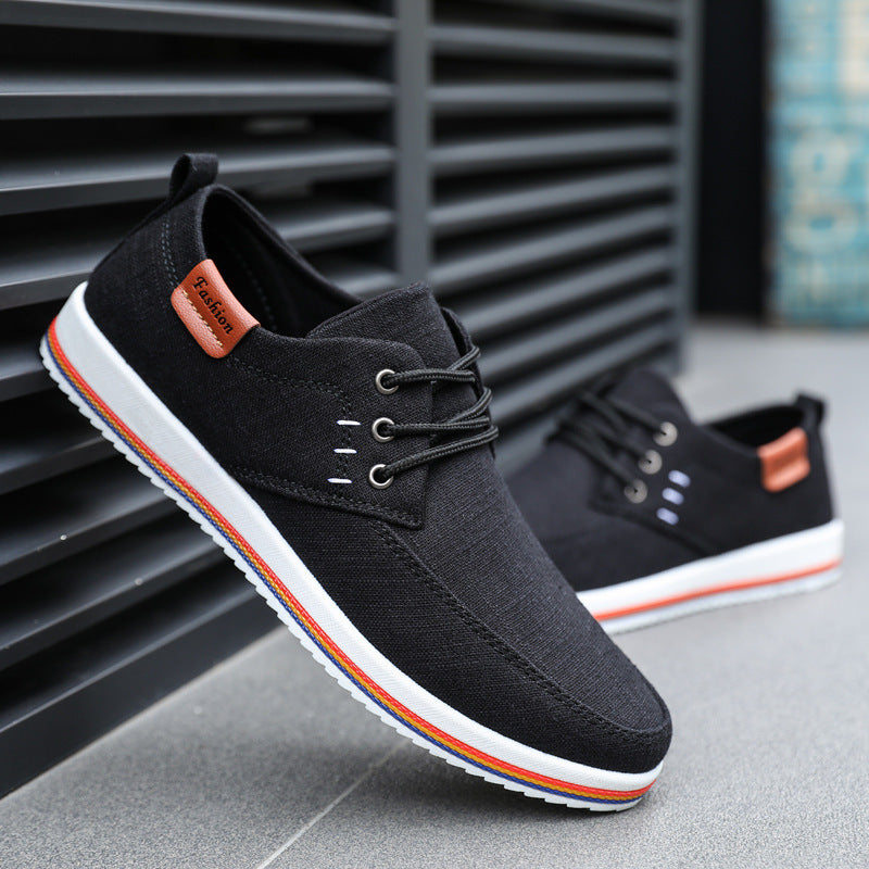 Sidney | Men's Casual Trainers - Everyday Sneakers in Black, Grey and Blue