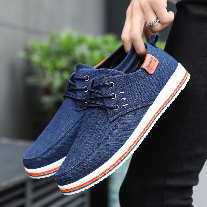 Sidney | Men's Casual Trainers - Everyday Sneakers in Black, Grey and Blue