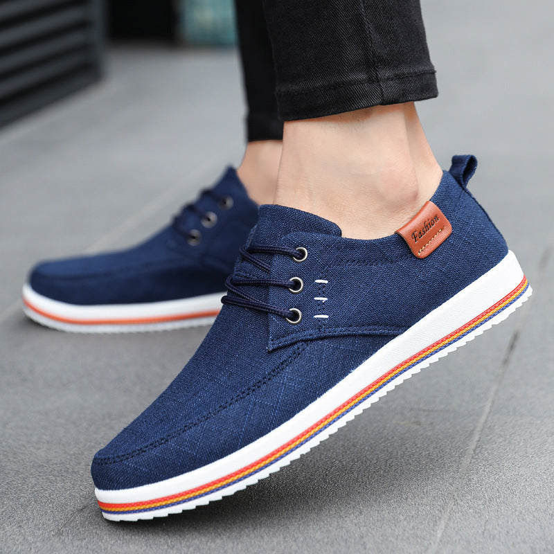 Sidney | Men's Casual Trainers - Everyday Sneakers in Black, Grey and Blue