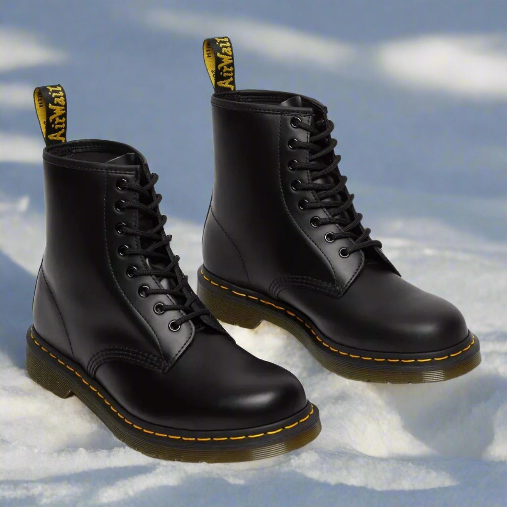Tamsin | Women's synthetic leather Combat Boots - Lace-Up Ankle Boots