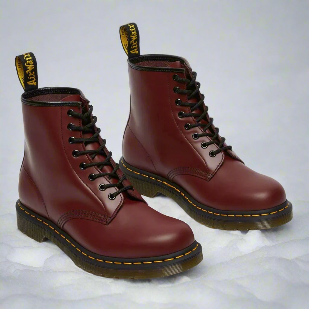 Tamsin | Women's synthetic leather Combat Boots - Lace-Up Ankle Boots