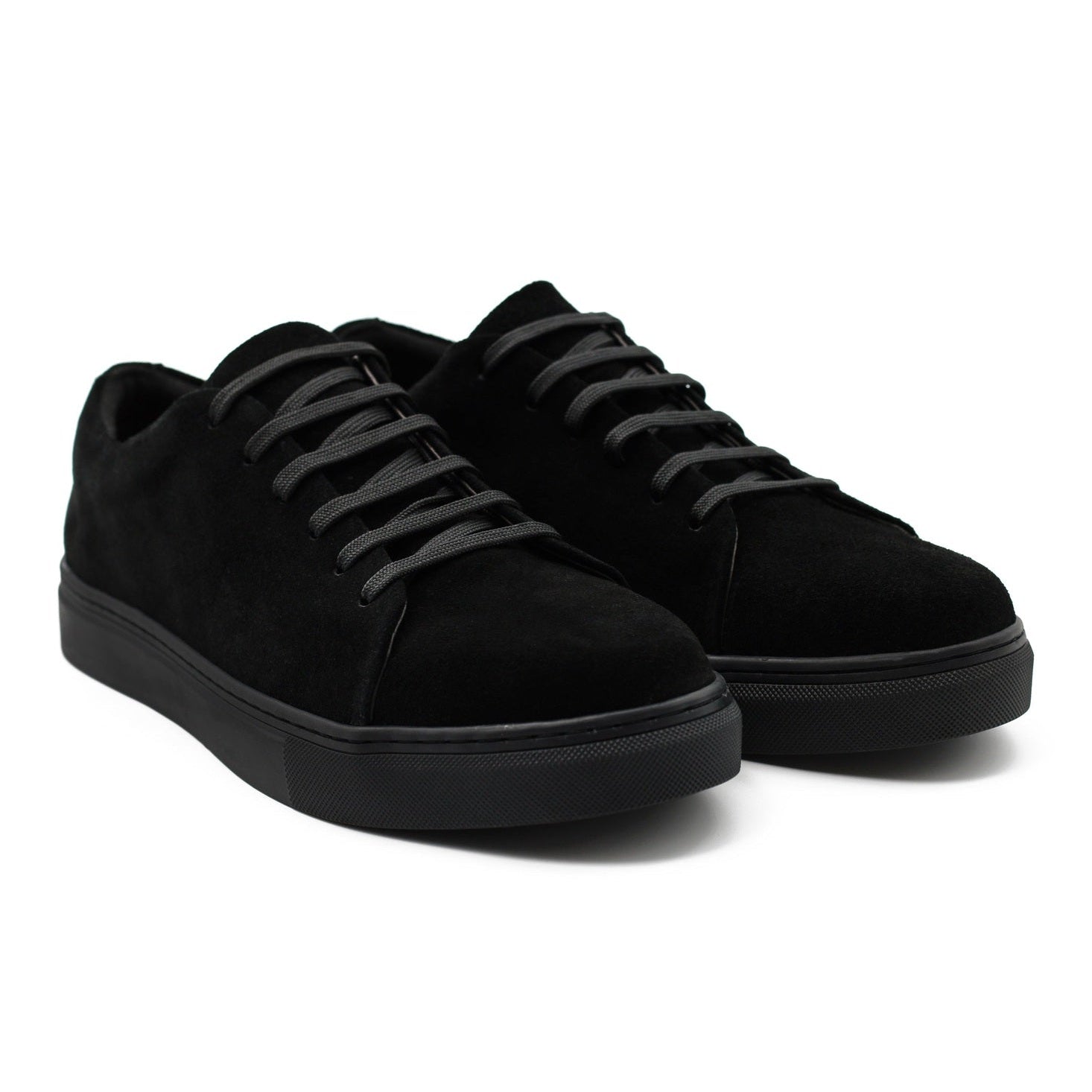 Hamish | Men's Suede-Look Lace-Up Trainers - Classic Cupsole Sneakers