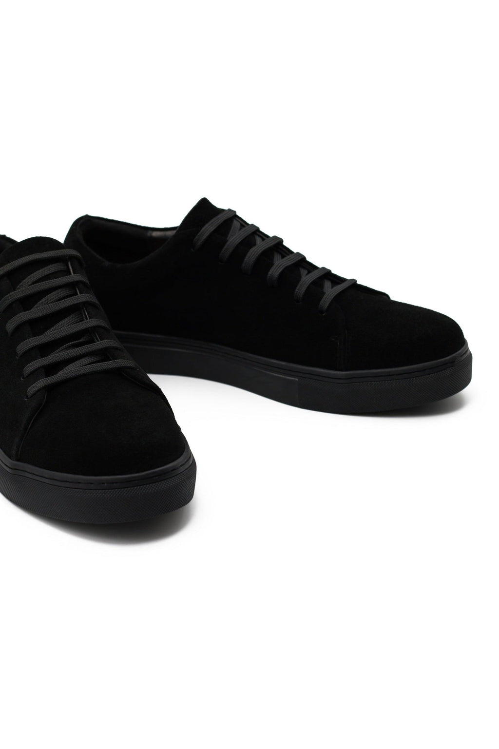Hamish | Men's Suede-Look Lace-Up Trainers - Classic Cupsole Sneakers