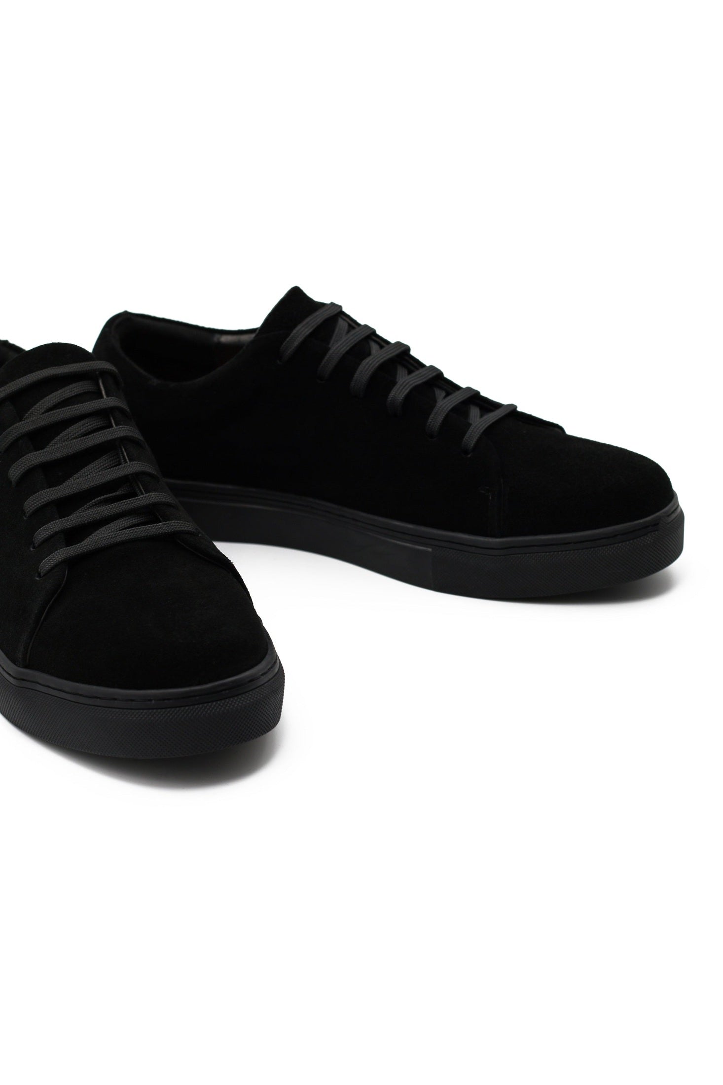 Hamish | Men's Suede-Look Lace-Up Trainers - Classic Cupsole Sneakers