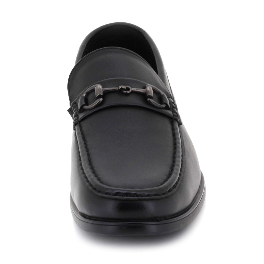 Winston | Men's Leather-Look Horsebit Loafers - Smart Casual Slip-On Shoes