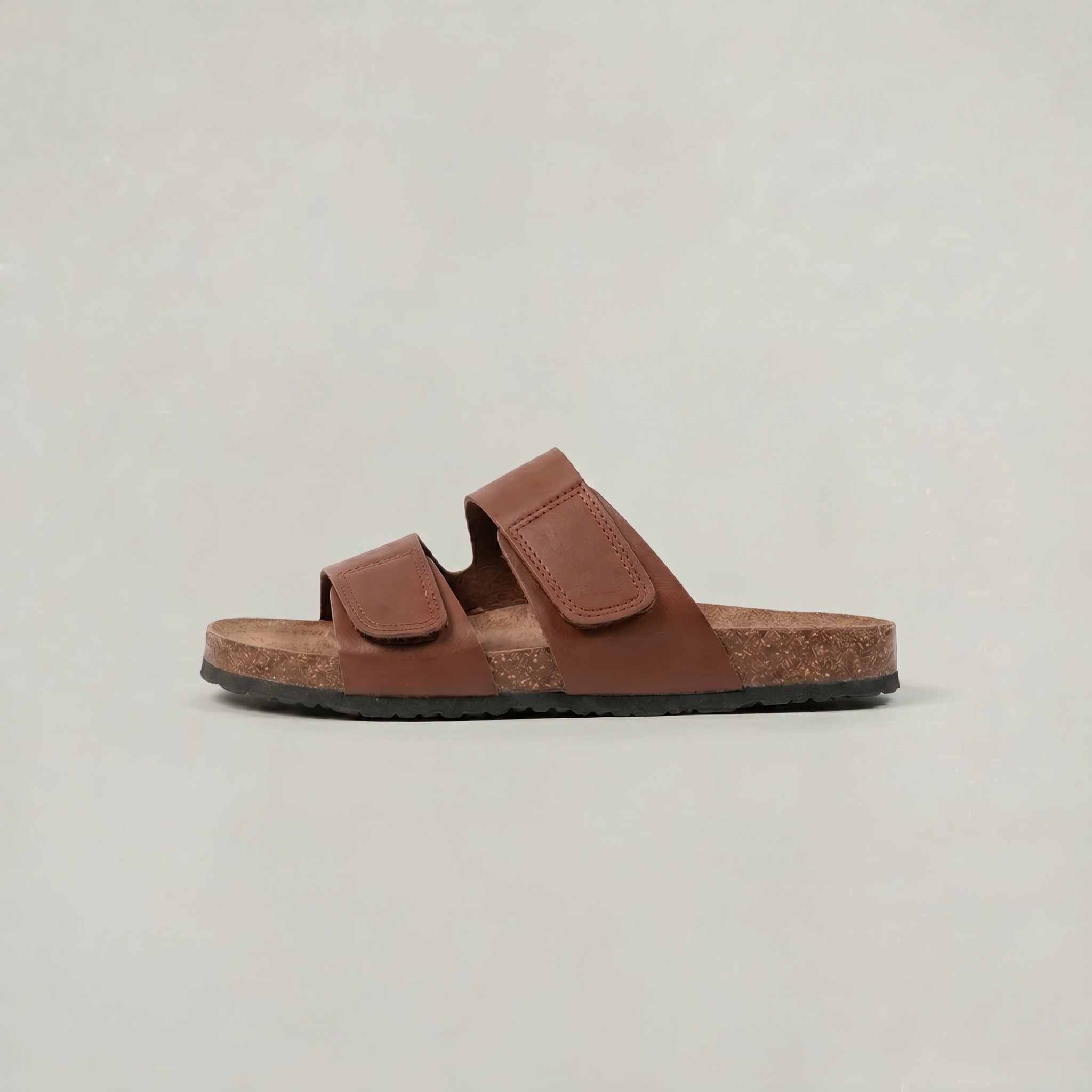 Theo | Men's Double Strap Slides – Adjustable Open-Toe Sandals